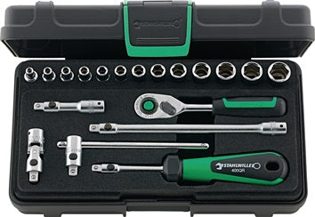 Steckschlüsselsatz 40/13/6QR 19-tlg.1/4 Zoll SW 3 5-13mm Z.80 6KT STAHLWILLE