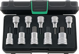 Steckschlüsselsatz 54/10 10-tlg.1/2 Zoll 4-19mm f.i6-KT.-Schr.STAHLWILLE