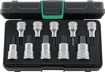 Steckschlüsselsatz 54/10 10-tlg.1/2 Zoll 4-19mm f.i6-KT.-Schr.STAHLWILLE
