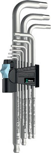 Winkelschraubendrehersatz 3950 PKL/9 9-tlg.Ku.-Halter SW 1 5-10mm lang VA WERA