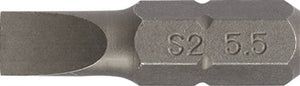 Bit f.Schlitzschrauben 4 5mm L.25mm 1/4 Zoll C6 3 Schneidenstärke 0 6mm PROMAT