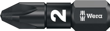 Bit 855/1 IMP DC PZD2 L.25mm 1/4 Zoll C6 3 Impaktor DC Box m.10 Bits WERA
