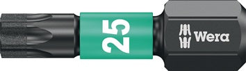 Bit 867/1 IMP DC T25 L.25mm 1/4 Zoll C6 3 Impaktor DC Box m.10 Bits WERA