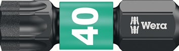 Bit 867/1 IMP DC T40 L.25mm 1/4 Zoll C6 3 Impaktor DC Box m.10 Bits WERA
