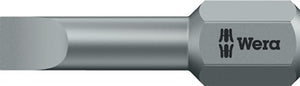 Bit 800/1 TZ f.Schlitzschrauben 4mm L.25mm 1/4 Zoll C6 3 0 5mm zähhart TZ WERA