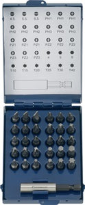 Bitsortiment 31-tlg.Schlitz/PH/PZD/TX m.Magnet u.Spreng-Ri PROMAT