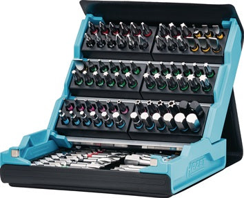 Bitsortiment SmartCase 2200SC-3 96-teiliig Schl/PH/PZD/TX/TX m.Zapfen/Innen-6Kt.