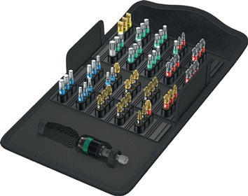 Bitsortiment Bit-Safe 61 BiTorsion 1 61-tlg.Schlitz/PH/PZD/TX/6Kt.WERA