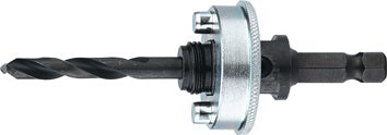 Aufnahmeschaft Quick-Change 6-KT 9 5mm m.Zentrierbohrer Lochsägen 32-210mm LENOX