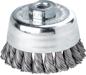 Zopftopfbürste D.80mm Gew.Drahtstärke 0 5mm STA 9000min-¹ LESSMANN