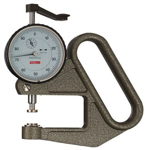 Dickenmessgerät J 50 0-10mm Abl. 0 01mm fl. 10=cmm m. Kal. Käfer