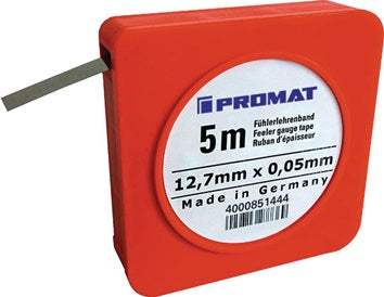 Fühlerlehrenband S.0 07mm L.5m B.12 7mm PROMAT