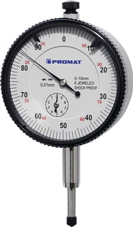 Messuhr DIN878 10mm Abl.0 01mm m.Stoßschutz PROMAT