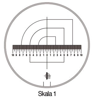 Messskala Tech-Line Skala-D.25/2 5mm Duo-Skala 1-Standard SCHWEIZER