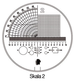 Messskala Tech-Line Skala-D.25/2 5mm Duo-Skala 2 SCHWEIZER