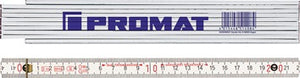 Gliedermaßstab L.2m mm/cm EG III Buche weiß PROMAT