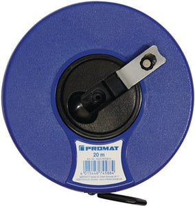 Kapselbandmaß L.20m Band-B.13mm mm/cm EG III ABS Nylon-Fiber PROMAT