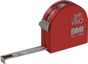 Taschenrollbandmaß VISO L.3m B.16mm mm/cm EG II PA Sichtfenster BMI