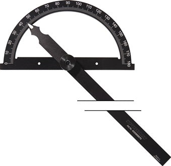 Winkelmesser Gradbogen-D.300mm Schenkel-L.500mm PROMAT