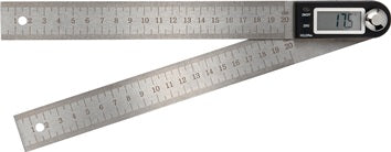 Winkelmesser Schienen-L.200mm Abl.0 1Grad dig.PROMAT