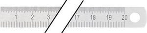 Stahlmaßstab L.1000mm rostfr.Stahl biegsam Teilung B=mm/1/2mm PROMAT