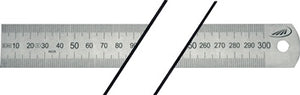 Stahlmaßstab L.1500mm rostfr.Stahl biegsam Teilung A=mm/mm H.PREISSER