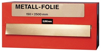 Metallfolie D.0 250mm MS MS63 L.2500mm B.150mm