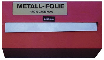 Metallfolie D.0 400mm STA L.2500mm B.150mm