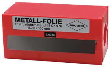 Metallfolie D.0 025mm VA 1.4301 L.2500mm B.150mm