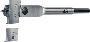 Zentrumbohrer Type 0500 Bohr-Ø 22-76mm L.190mm Schaft 6-kant FISCH-TOOLS