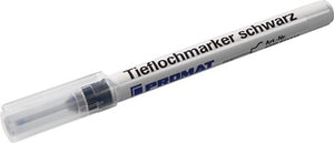Tieflochmarker schwarz Strich-B.1 0mm Rundspitze PROMAT