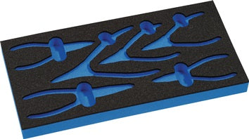 Werkzeugmodul Leereinlage 1/3-Modul 4000 871 242 6-tlg.PROMAT