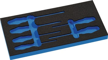 Werkzeugmodul Leereinlage 1/3-Modul 4000 871 286 6-tlg.WERA
