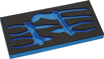 Werkzeugmodul Leereinlage 1/3-Modul 4000 871 292 4-tlg.KNIPEX