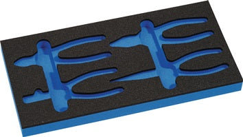 Werkzeugmodul Leereinlage 1/3-Modul 4000 871 293 4-tlg.KNIPEX