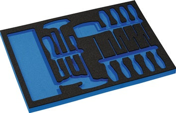 Werkzeugmodul Leereinlage 3/3-Modul 4000 871 256 37-tlg.PROMAT