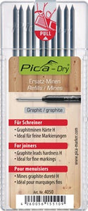 Minenset Pica-Dry 10x graphit Spezialhärte "H" f.feine Markierungen 10 Minen/Set