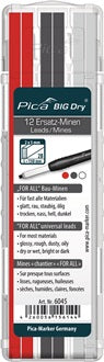 Minenset Pica BIG-Dry je 4x graphit weiß rot  universell 12 Minen/Set