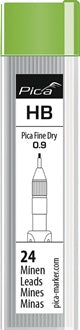 Minenset Fine Dry graphit HB 24 Minen/Set PICA