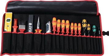 Werkzeugrolltasche 8 Fächer B410xH330mm Nyl.schwarz/rot PARAT