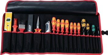 Werkzeugrolltasche 20 Fächer B740xH330mm Nyl.schwarz/rot PARAT