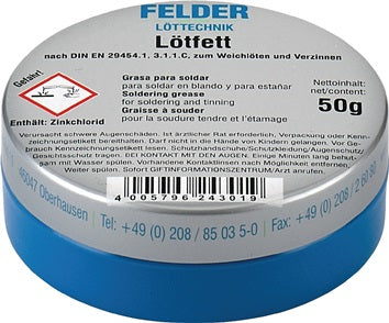 Lötfett 100g z.Weichlöten FELDER