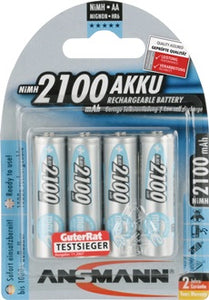 Akkuzelle maxE 1 2 V 2100 mAh R6-AA-Mignon HR6 4 4St./Blister ANSMANN