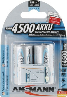 Akkuzelle maxE 1 2 V 4500 mAh R14-C-Baby HR14 2 2St./Blister ANSMANN