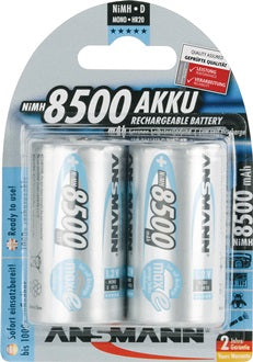Akkuzelle maxE 1 2 V 8500 mAh R20-D-Mono HR20 2 2St./Blister ANSMANN