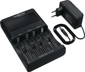 Universalladegerät UBC-Powerline4Ultra-EU-cb m.Netzt.1 2 V NiMH Li-Ion 3 6 V