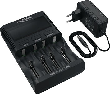 Universalladegerät UBC-Powerline4Ultra-EU-cb m.Netzt.1 2 V NiMH Li-Ion 3 6 V