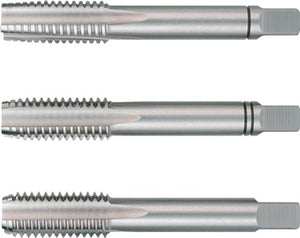 Handgewindebohrer-Satz DIN352 3-tlg.M 24xStg.3mm HSS blank V/M/F Tol.ISO26H Ruko