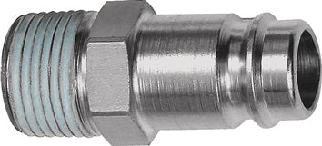 Stecknippel STA gehärtet/vern.Stecker DN 10 AG R 1/4 Zoll RIEGLER