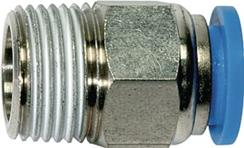 Gerade Steckverschraubung Bl.Ser.AG R 1/2 Zoll SW 21mm kon.10mm 8mm RIEGLER